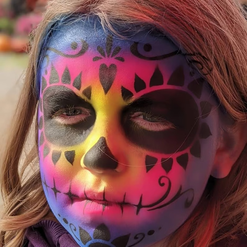 Sugar skull face painting